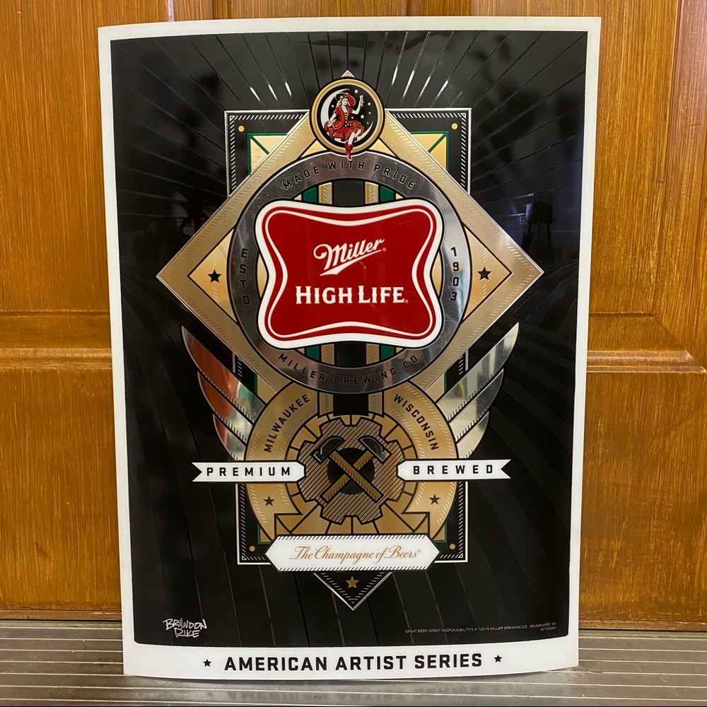 Miller High Life American Artist Series Poster